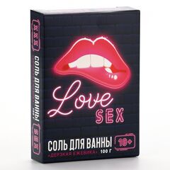 Соль для ванны Love с ароматом ежевики - 100 гр. - 