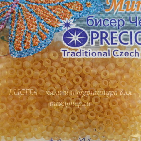10050 Бисер 10/0 Preciosa прозрачный матовый янтарный