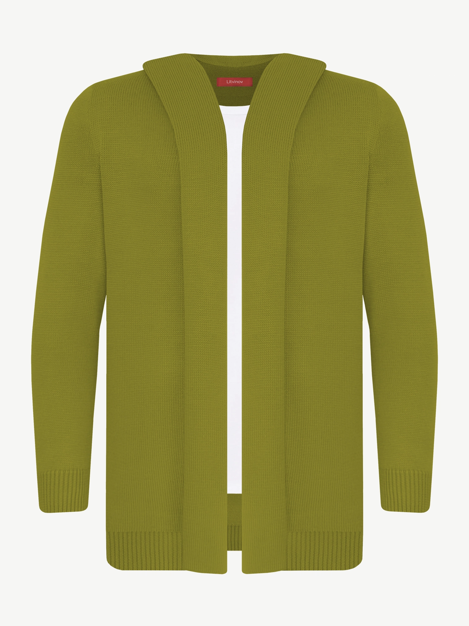 Кардиган с капюшоном из экохлопка