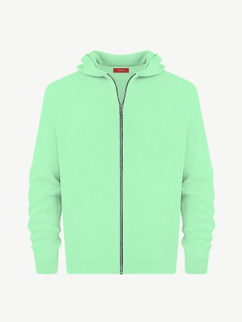 Толстовка на замке из мягкой шерсти