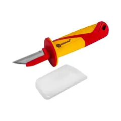 Нож электрика КОБАЛЬТ диэлектрический, 190 мм, прямой, изолированное лезвие 52 мм (921-145)