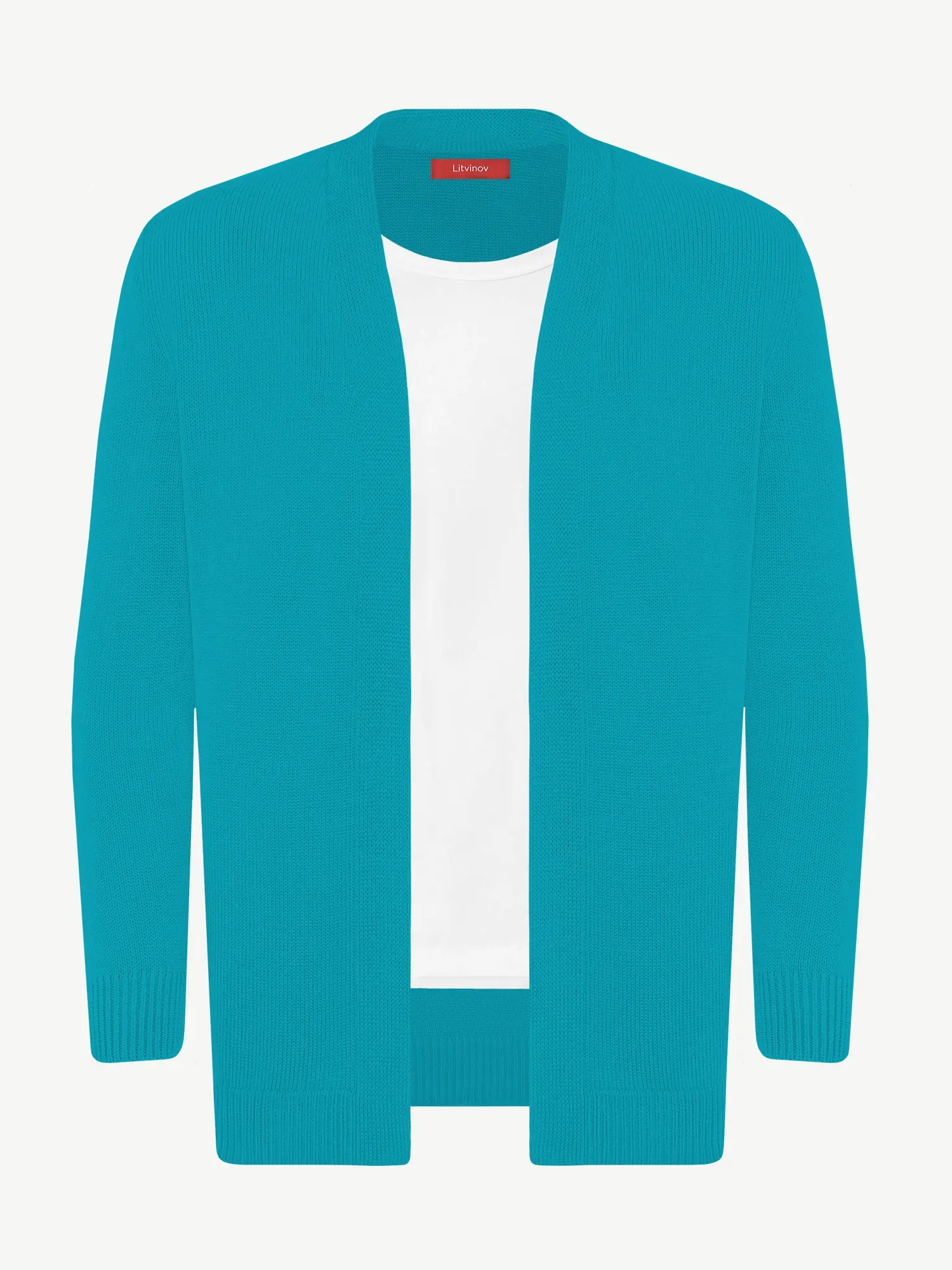 Кардиган с планкой из шелка