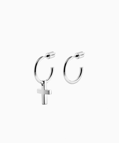 Серьги CROSS silver