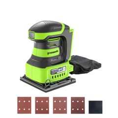 Плоская шлифмашина Greenworks G24SS14 24V аккумуляторная, без АКБ и ЗУ