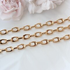 Цепочка с двойным звеном 20*8 мм, позолота, 50 см, А033