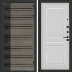 Входная металлическая дверь Бункер BN-15 Веллюто кофе / ФЛ - 711 Белый софт