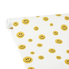 Упаковочная бумага, Смайлики, 80 г, 0,7*1 м, 5 листов