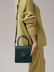 Кожаная сумка Deboro 30521 форест