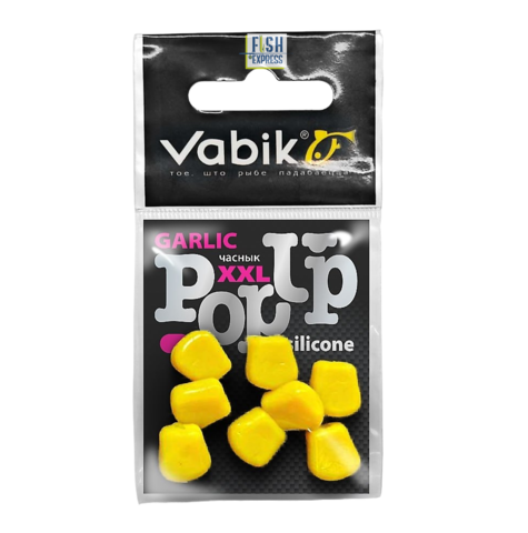 Приманка Vabik SILIKONE-BL POP-UP Кукуруза XXL Чеснок 4г, Упаковка 10шт, продажа от 10шт.