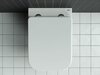 Ceramica Nova Mono CN1902 Подвесной унитаз c ультра тонким сидением с функцией плавного закрытия, цвет: белый