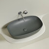 Ceramica Nova Element CN6049MH Умывальник чаша накладная овальная, 60x38, цвет: антрацит матовый