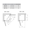 Дверь для душевого уголка распашная 90х195 см Ravak Chrome CRV1-90 1QV70101Z1