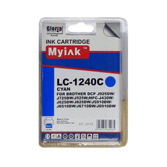 Картридж для Brother MFC-J6510, 6710, 6910 (LC1240C) Cyan (9,6ml, Dye) MyInk