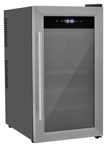 Винный шкаф Zugel ZTWF182DX нержавеющая сталь