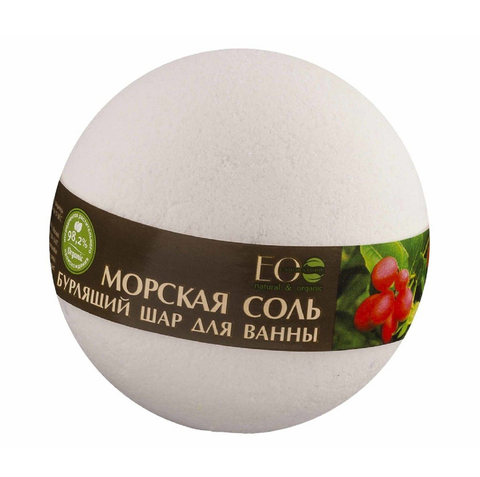 EO laboratorie Бурлящий шар для ванны с морской солью ЯГОДЫ АСАИ И ГОДЖИ 220г