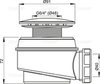 Сифон для душевого поддона белый, арт. A47B-60 AlcaPlast