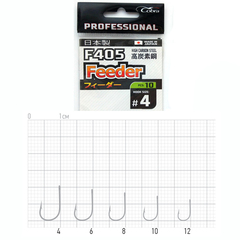 Крючки Cobra Professional Feeder F405, размер №6, упаковка 10 шт