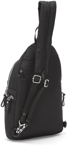 Картинка рюкзак однолямочный Pacsafe Stylesafe Sling Черный - 6