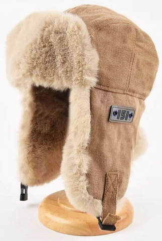 Картинка шапка-ушанка Skully Wear LFM-168 khaki - 11