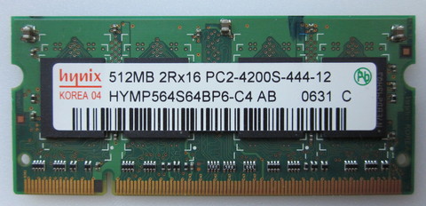 512MB 2Rx16 PC2-4200S-444-12