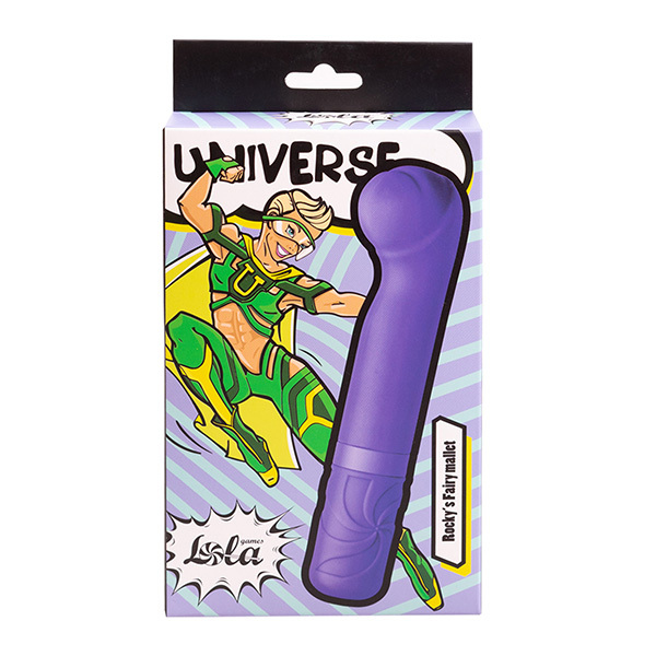 Перезаряжаемый вибратор 14,7см Lola Games Universe Rocky’s Fairy Mallet Blue 9601-01lola