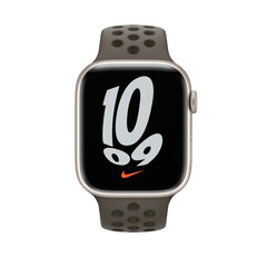 Ремешок Apple 41 mm  Midnight Olive Gray/Cargo Khaki Nike Sport Band - Regular (ML873ZM/A)
