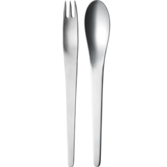 Набор сервировочный вилка/ложка GEORGE JENSEN коллекция ARNE JACOBSEN (2 шт)