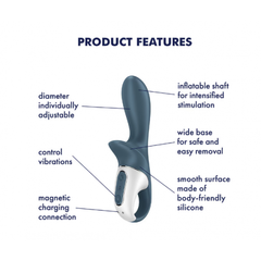 Надувной анальный вибратор Satisfyer Air Pump Booty 2