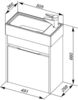 Aquanet 213042 Тумба с раковиной Aquanet Лидс 50 эвкалипт мистери (213042)