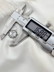 Подвеска серебристая с розой