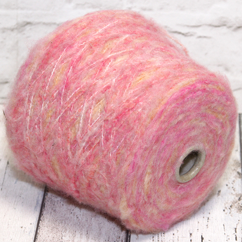 Вспушенная смесовка GI TI BI SHERBET 200 желто-розовый