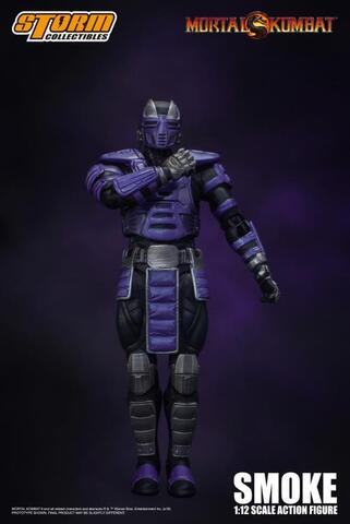 Фигурка Смоук Кибер Ниндзя масштаб 1/12 Мортал Комбат Storm Collectibles
