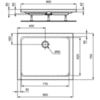 Душевой поддон 90х75 см Ideal Standard Hotline New K277201