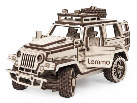 Внедорожник ТРИКС от Lemmo - Деревянный конструктор, 3D пазл, сборная модель, автомобиль