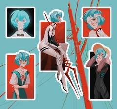 Стикеры Евангелион: Рей