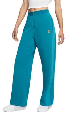 Женские теннисные брюки Nike Court Dri-Fit Basic Heritage Pants - green abyss