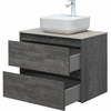 Aquanet 287890 Тумба Nova Lite 75 2 ящ. цв. дуб серый (287890)