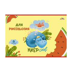 Альбом для рисования Апплика, формат А4, 8 листов, офсет, серия "Сладкоежка"