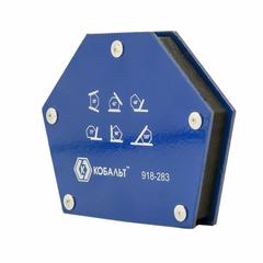 Угольник магнитный КОБАЛЬТ 115 х 90 мм,  на 6 углов (30, 45, 60, 75, 90, 135) , магнит до  (918-283)