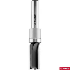 ЗУБР 12.7 x 26 мм, хвостовик 8 мм, фреза пазовая прямая с верхним подшипником, Профессионал (28781-12.7-26)