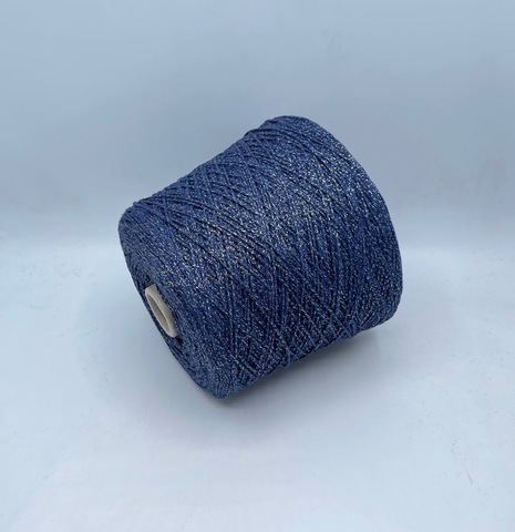Linsieme (пр.Италия),art.Sirio, 150м/100гр,9% Кашемир, 18% Полиамид, 38% Меринос, 28%Вискоза, 7%Люрекс цвет-Синий+люрекс.арт.32085