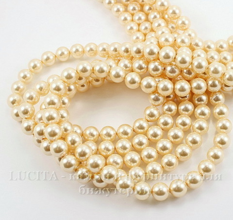 5810 Хрустальный жемчуг Сваровски Crystal Light Gold круглый 6 мм, 5 шт ()