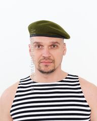 Купить берет общевойсковой (защитный) - Магазин тельняшек.ру 8-800-700-93-18Берет общевойсковой бесшовный (защитный) в Магазине тельняшек