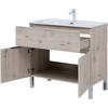Aquanet 303912 Компл.2 - Тумба Алвита new 90 напольная 1 ящ., 2 дв. цв.дуб веллингтон белый (303912)