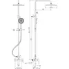 Душевая стойка ABBER Weiss Insel AF8014 с изливом, хром