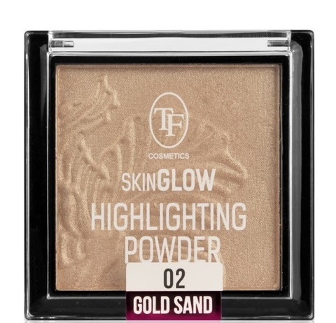 TF Хайлайтер для лица SKIN GLOW Highlighting Powder тон 02 золотой песок CTC09