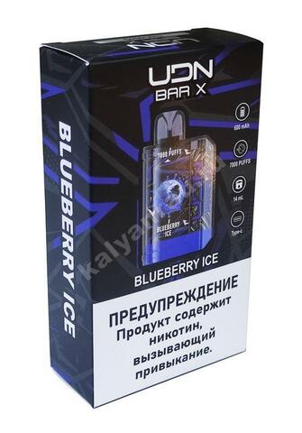 UDN Bar X Version 2 - Черника Лед 7000 затяжек