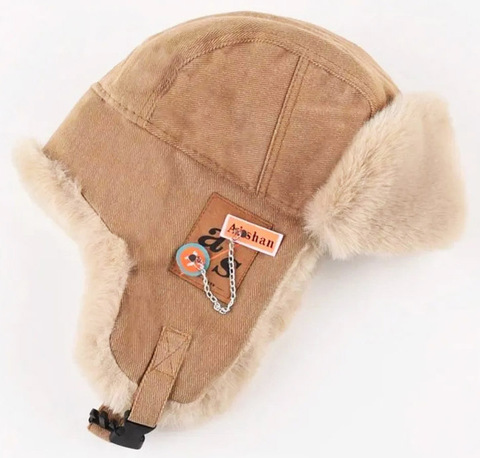 Картинка шапка-ушанка Skully Wear LFM-168 khaki - 13