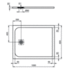 Душевой поддон 100х80 см Ideal Standard Ultraflat S K8219FT