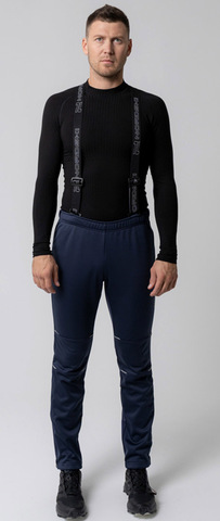 Лыжные разминочные брюки NordSki Premium Blueberry